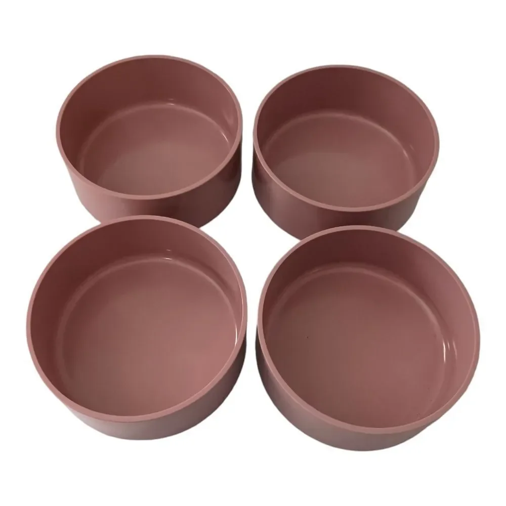 KASEN Melamine Salad Set Pink Large Bowl 4 Small Bowls 4 Plates‎ Peter Pan MCM